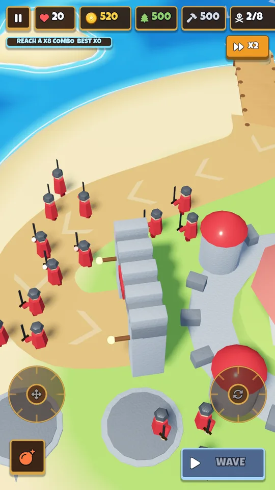 Guards defending the castle gate
